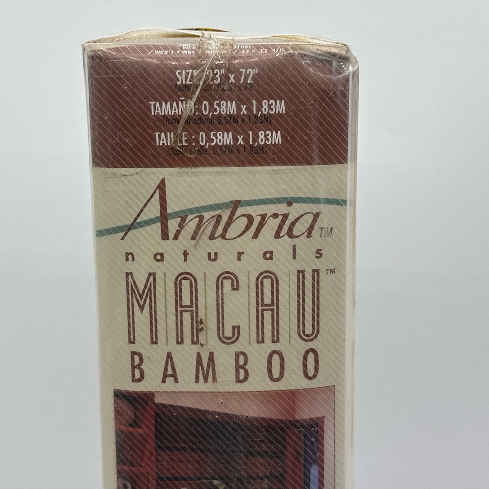 New Ambria‎ Fruitwood Burnt Roman Shade 23" X 72".